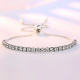 Hermosa pulsera de plata 925 con circonias
