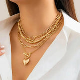 Collar Corazón de Capas