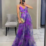 Vestido Maxi Floral de Noche para Mujeres