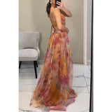 Vestido Maxi Floral de Noche para Mujeres