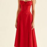 Lily | Vestido Midi Bustier para Mujeres