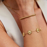 Pulsera de perlas de oro Nila
