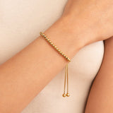 Pulsera de perlas de oro Nila