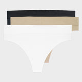 Tanga sin costuras de talle bajo para mayor comodidad diaria (paquete de 3)