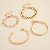 Set de pulseras Elan Mercer | Oro blanco