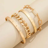 Set de pulseras Elan Mercer | Oro blanco