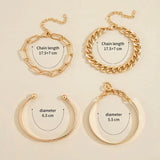 Set de pulseras Elan Mercer | Oro blanco