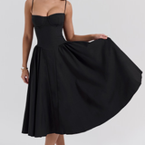 Felicity Vestido Midi Corsé Sin Mangas
