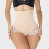 Faja moldeadora con cintura ultra alta y encaje