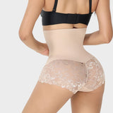 Faja moldeadora con cintura ultra alta y encaje
