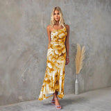 Sigrid | Vestido Midi con Escote Asimétrico para Mujeres