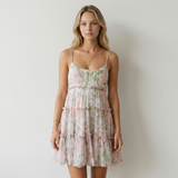Luna Vestido Floral Volantes
