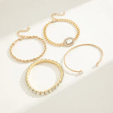 Set de pulseras Domitia Calvina | Oro blanco